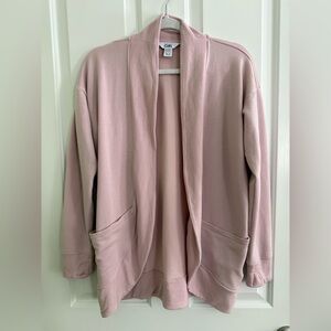 Athleta Girls Wrap and Roll Pink Open Front Cardigan Sweater Size XXL (16)